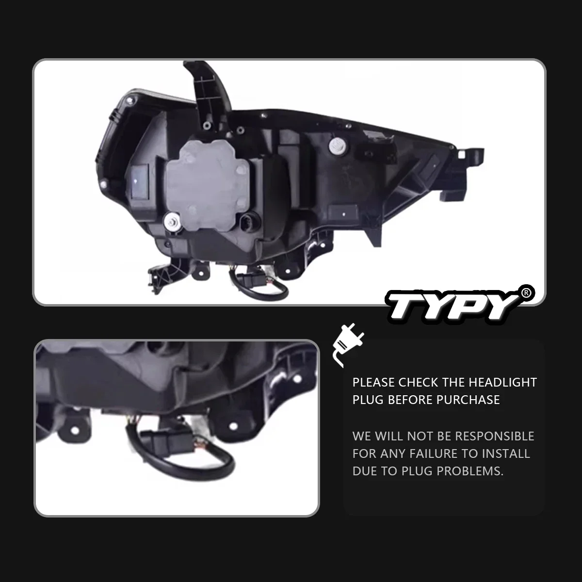 

TYPY автомобильные фары для Toyota 4Runner 2014-2022, обновление, модифицированное для нового DRL, динамический указатель поворота, светодиодные фары, автоаксессуары