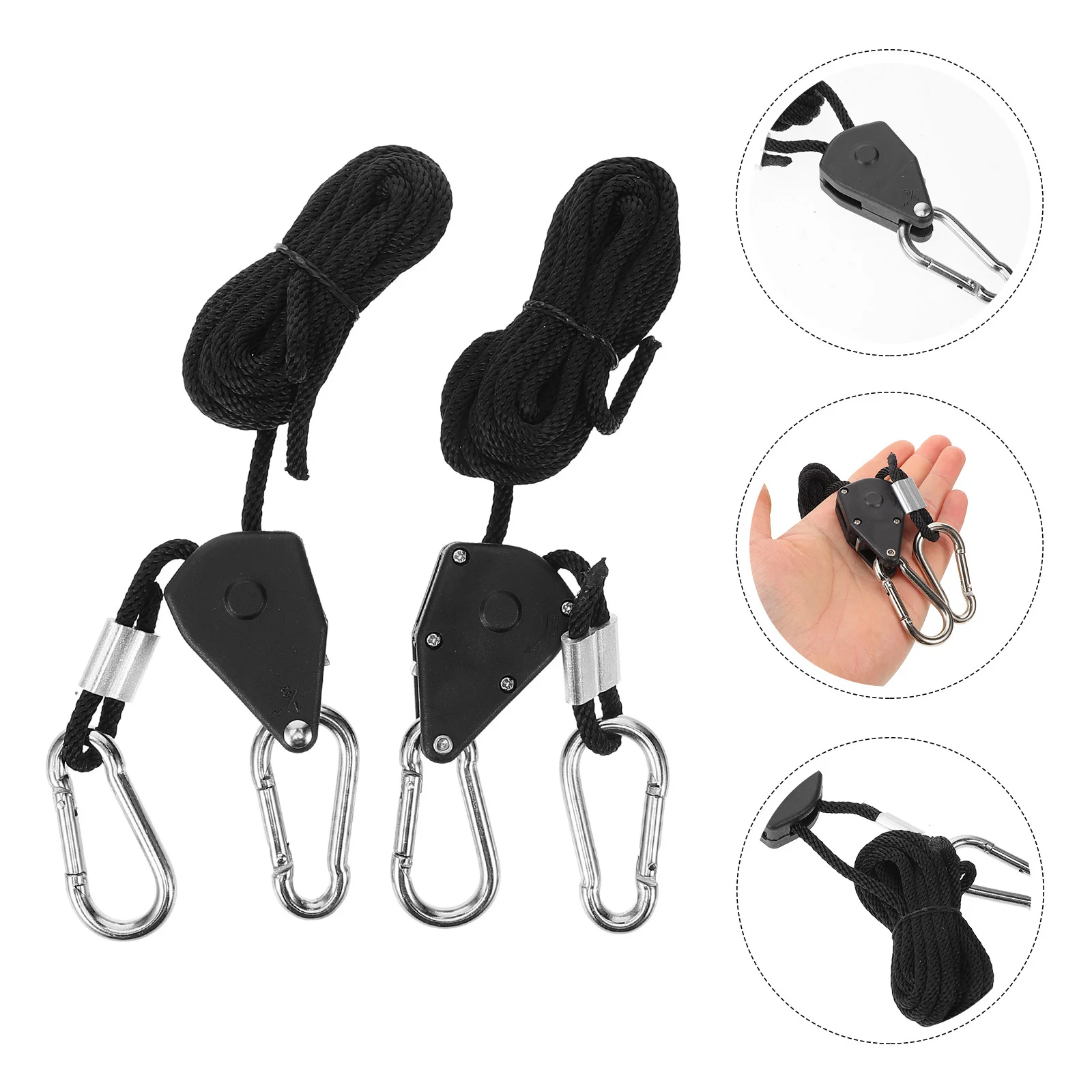 قابل للتعديل حبل شماعات الثقيلة التروس المعدنية السقاطات ل Led تنمو تركيبات الإضاءة سلة معلقة كليب الشماعات