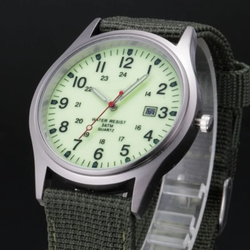 Luminous Nylon Band Military Watch Men Watches Army Wrist Watch Quartz Men Sports Watches Relojes Para Hombre Relogio Masculino