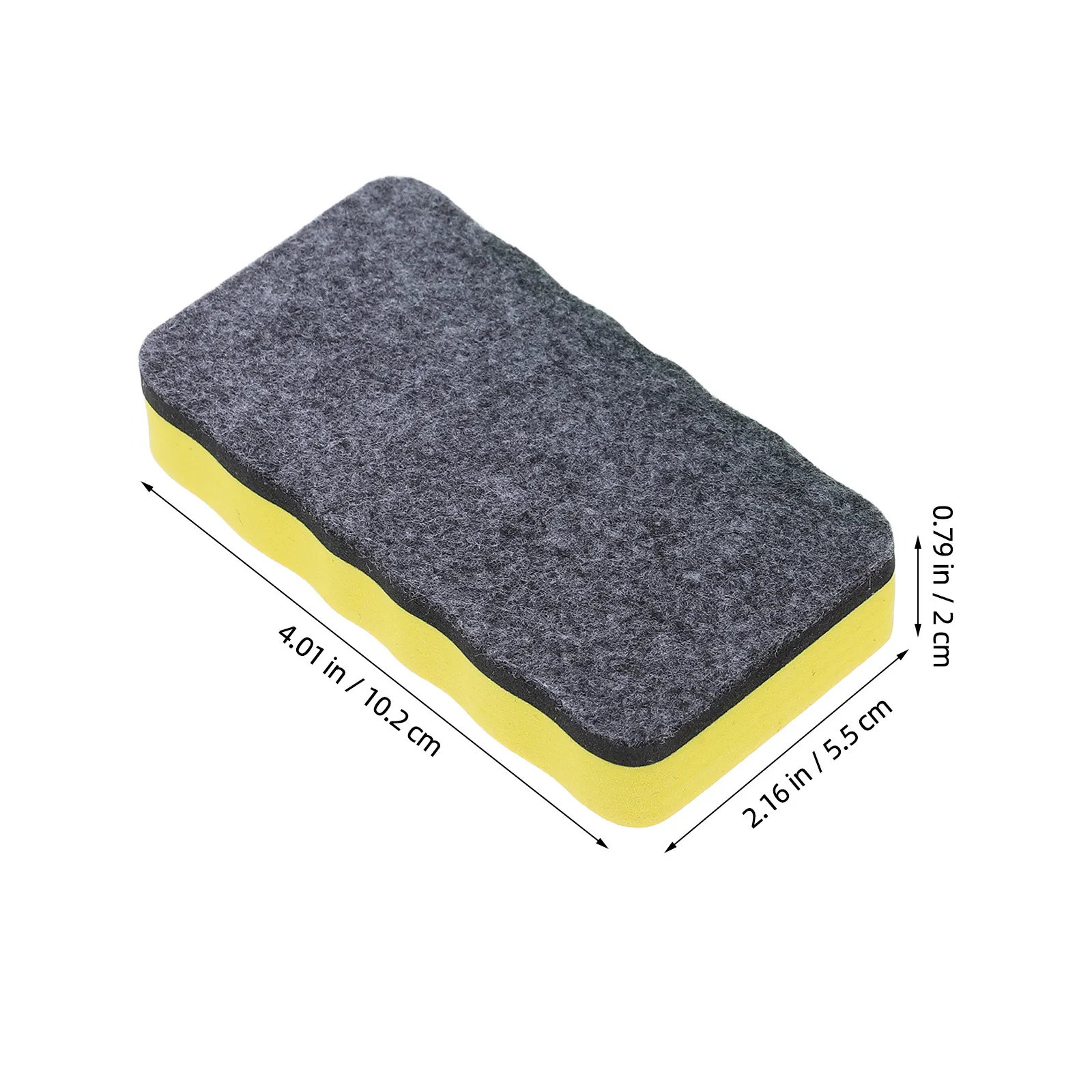 4Pcs Magnetic Dry Erase Board Erasers for Whiteboard Blackboard Glass Metal Cleaning Wear-Resistant Eva Felt Vibrant Colors