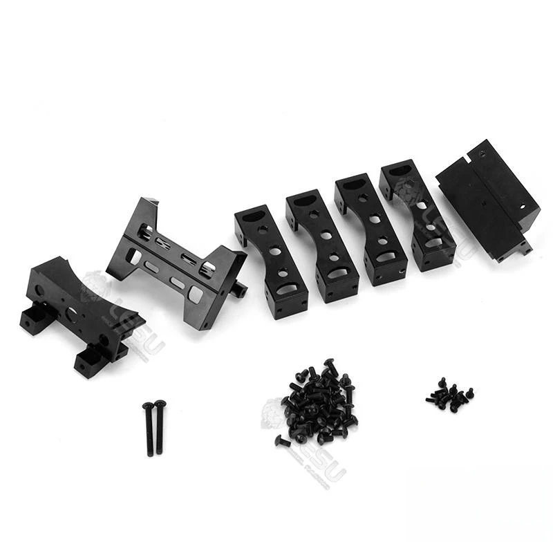 Lesu-Metal Headbeam para controle remoto carro, cauda Vigas, Cross Boom, Atualização Parte, Tamiya Trator, RC Grande Hauler Cavaleiro, 1, 14 Escala