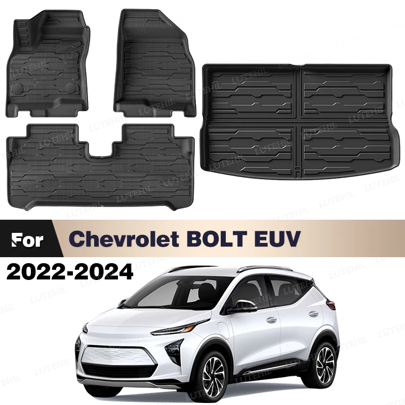 

Для Chevrolet BOLT EUV 2024 2023 2022, всепогодный напольный коврик из ТПЭ, коврик в багажник, автомобильная защита для интерьера, аксессуары