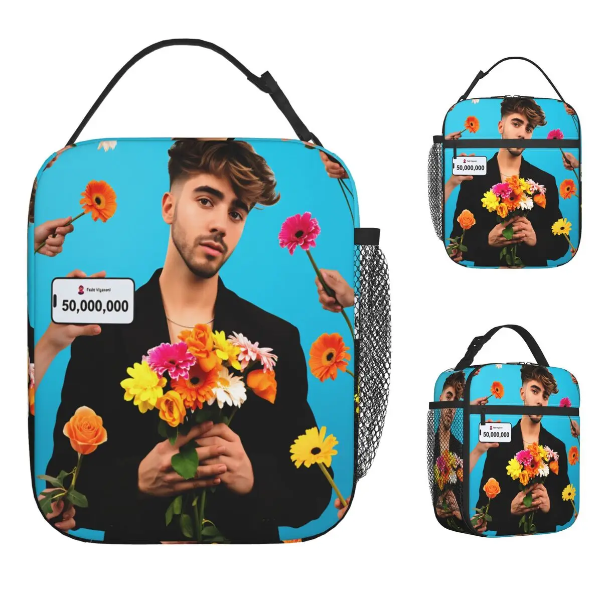 Fede V-Vigevani Lunch Bag Club Misterios Casual Lunch Box For Women School Portable Insulated Cooler Bag Thermal Lunch Bags