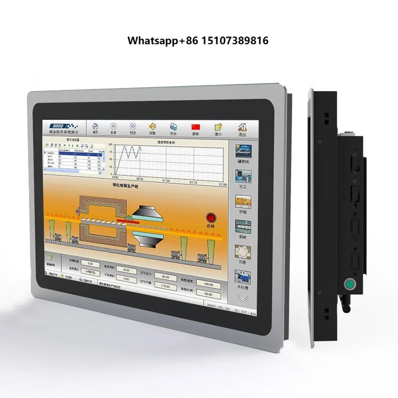 18.5 Inch LCD IPS Marine/Yachts Displays 1000-1500Nits Outdoor Ag+glass Binding IP65 Waterproof Industrial Touch Screen