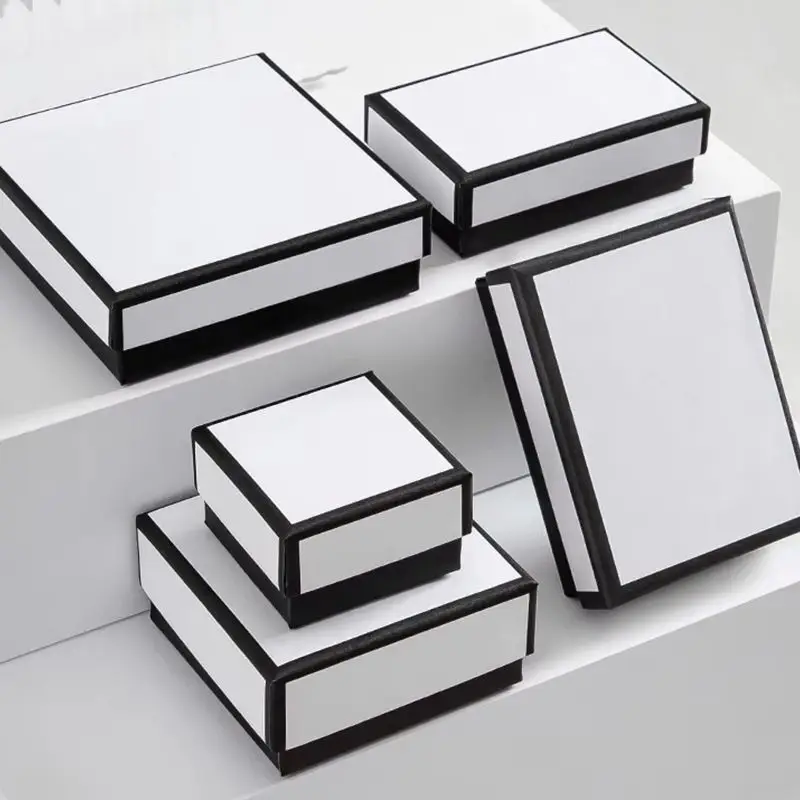 

Simple Jewelry Box Earnail Ring Bracelet Necklace Storage Box Jewelry Display Case Valentines Day Wedding Gift Packaging Box