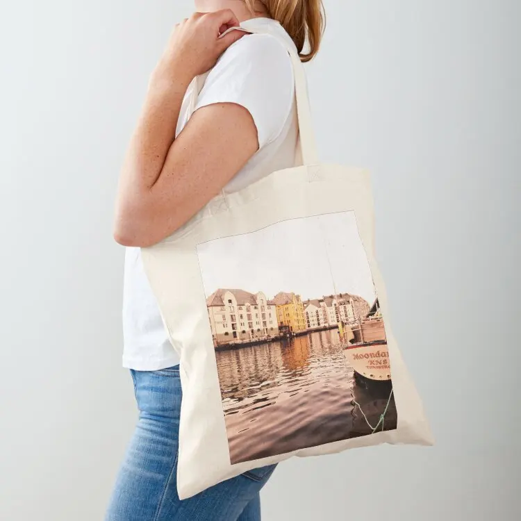 

lesund 6 Tote Bag hand bag supermarket folding bag shopping bags foldable large tote