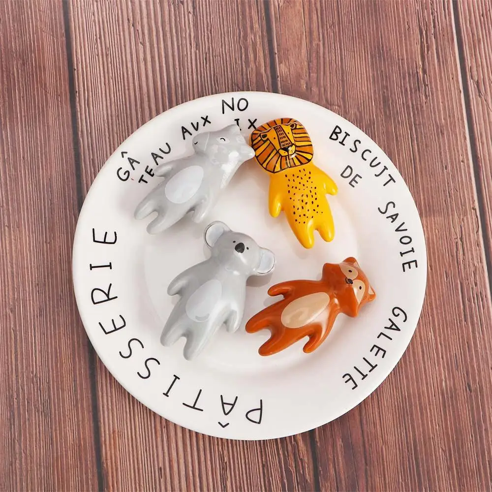 

Lion Ceramic Home Decor Children's Room Panda Door Knobs Drawer Pulls Furniture Hardware Cabinet Handles