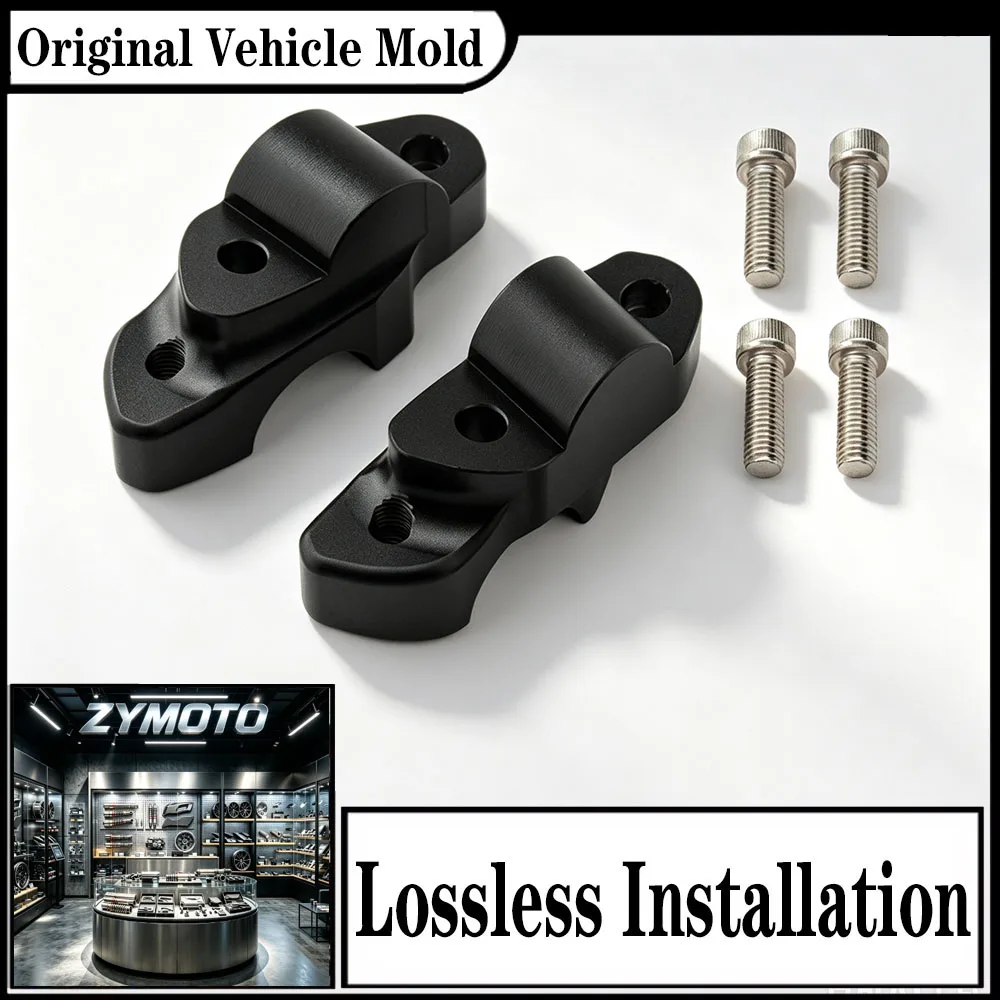 FOR SUZUKI GSXS1000 GSX-S1000 Katana GSXS1000F 2015-2026 Handlebar Riser Riser Block 30mm Rise 20mm Pullback Kit Black Aluminum