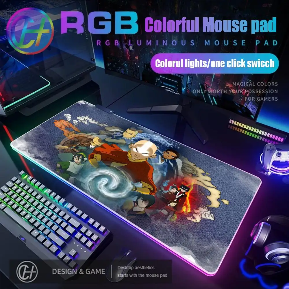 

RGB HD Cartoon A-Avatars the L-Last A-Airbender-S Mouse Pad Non-slip Rubber Gamer Computer Mat Decoracion Deskmat Laptop Office