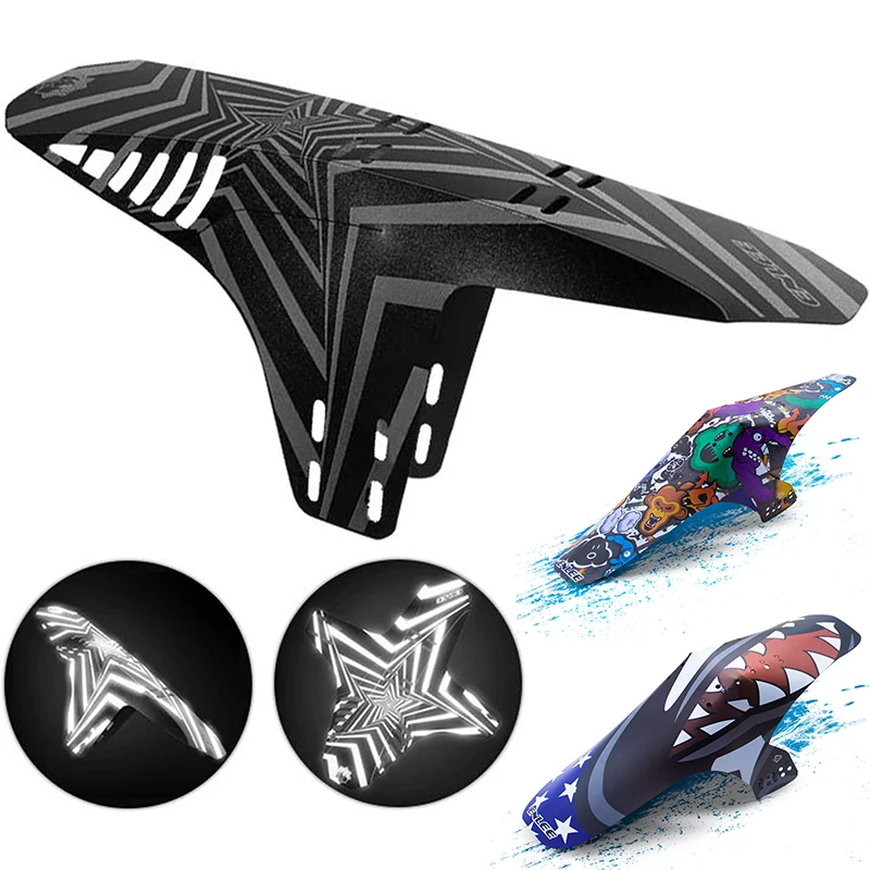 

Reflective Mountain Bike Mudguard Set - Front & Rear Fenders for 26/27.5/29 inch MTB, Easy Install for Road/Cycling