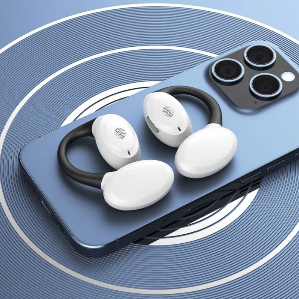Cuffie wireless con suono stereo Auricolari sportivi ricaricabili a orecchio singolo Design a orecchio aperto Auricolari portatili Uso esterno