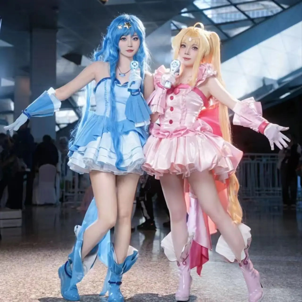 Mermaid Melody Cosplay Costume Nanami Luchia & Hosho Hanon Cute Dress Outfit for Performance view 2