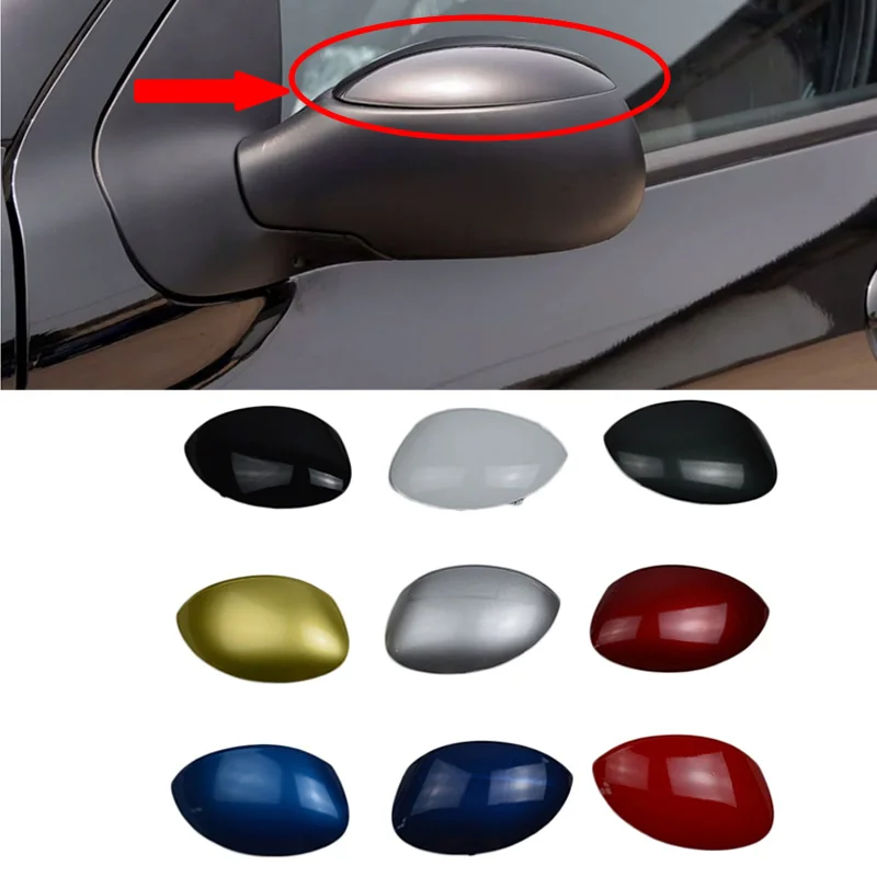 car Rearview Mirror Cover Cap Shell side mirror cover For Peugeot 206 207 For Citroen C2 Picasso 2005-2011