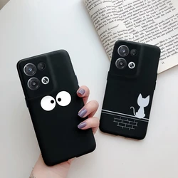 For OPPO Reno 8 Pro Plus 5G Case Back Cover Silicone Soft Shells for Oppo Reno8 Pro + 2022 Protective Bumper Cute Cartoon Fundas