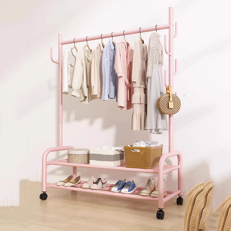 Floor Modern Bag Hanger Coat Racks Bedroom Plant Shelves Space Saving Pants Display Coat Racks Storage Perchero Home Furniture