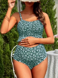 2026 High Waist Bikini Ruffle Pregnant Swimsuit Women Two Pieces Swimwear Female Bathers Bathing Swimming Swim Suit Beachwear