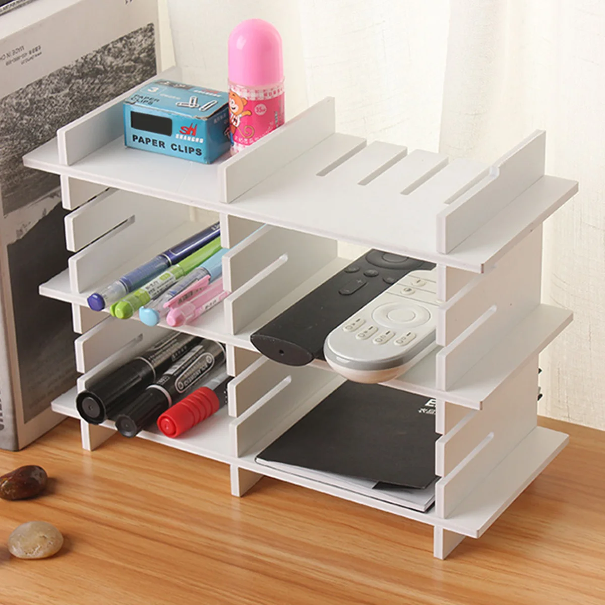 Ensemble de diviseurs de tiroir en plastique PP, 34 pièces, organisateur réglable, combinaison gratuite pour le rangement à domicile, séparateur de fil de câble de bijoux