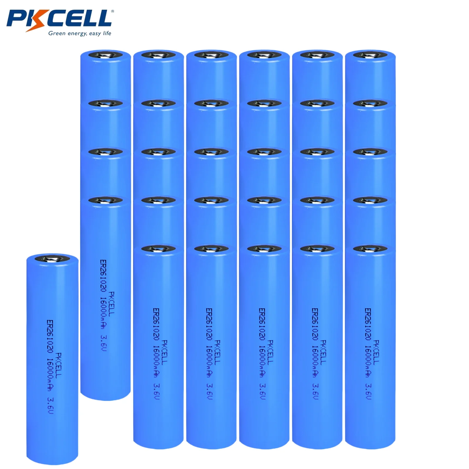 

PKCELL 30-Count AA Lithium Ion ER261020 16000mAh Battery CC Size Cylindrical Cell 3.6V Batteries For Digitrak Sonde