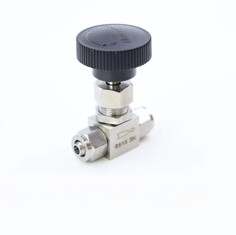 6 8 10 12 mm 1/4 "1/2" 1/4 "Zoll Schlauch Quick Twist 3/8 Edelstahl Nadel ventil Durchfluss regelung Luft Wasser Öl – Detail 1