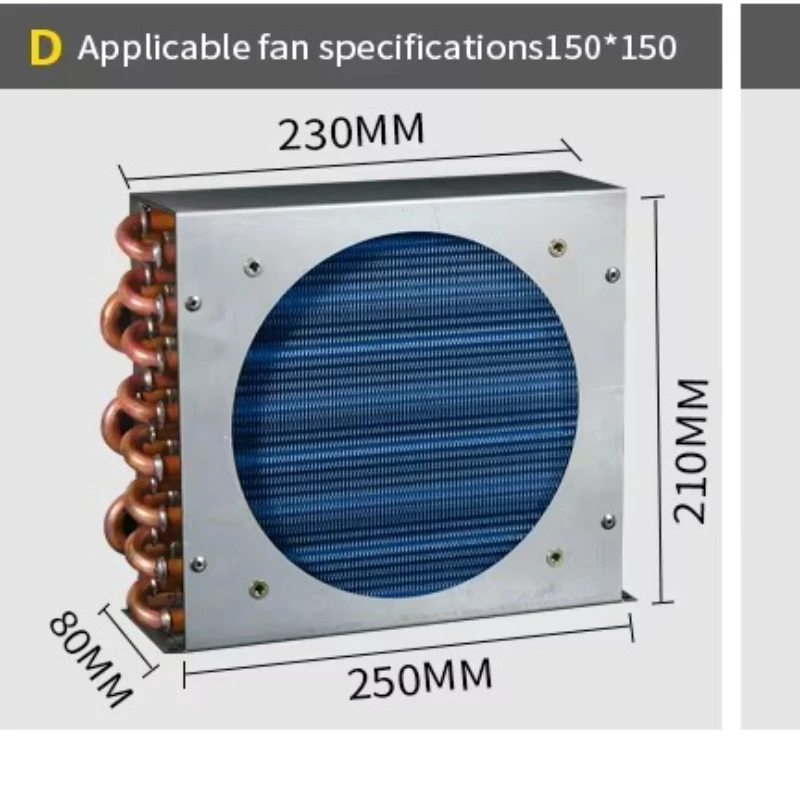 

Reliable Refrigerant Media Condenser for Cooling Units Small Condenser Evaporator Customizable Global Shipping