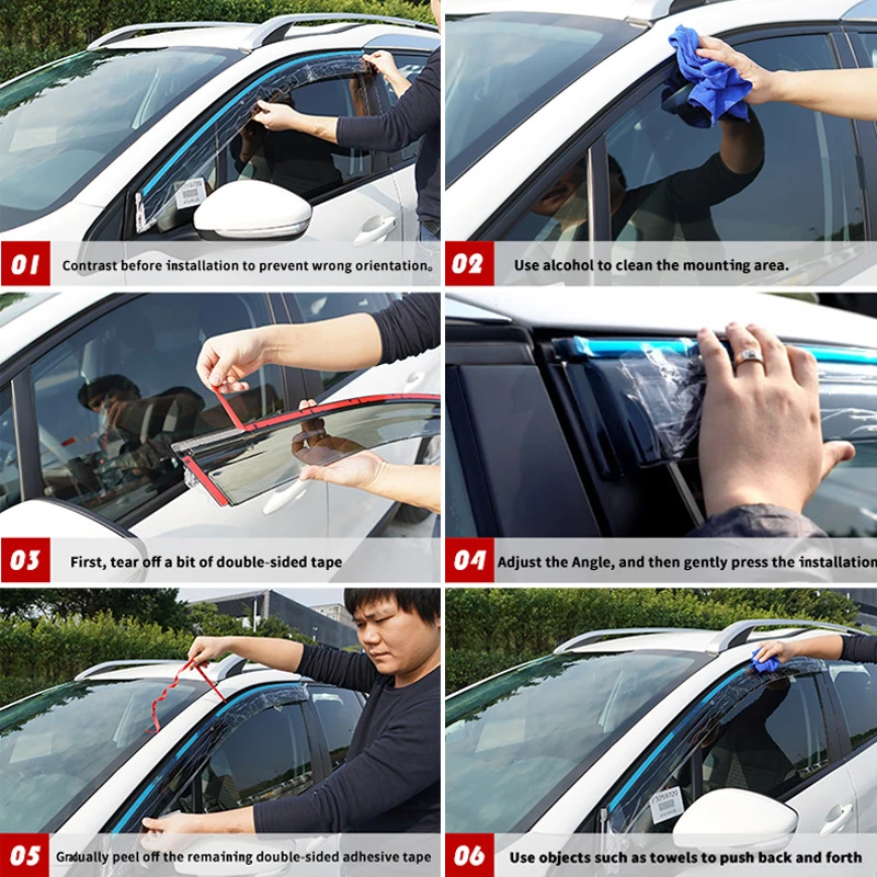 Deflectors for Mercedes Benz B Class W245 B200 B 200 B180 2009 2010 2011 Accessories Car Side Window Visors Sun Visor Windshield