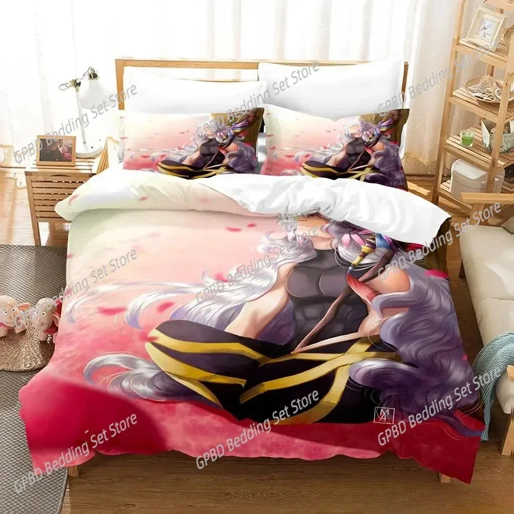 3D Print Anime FateGrand Order, Merlin Comfortable Duvet Cover Pillowcase Bedding Set Children Bedroom Decoration Home Textile