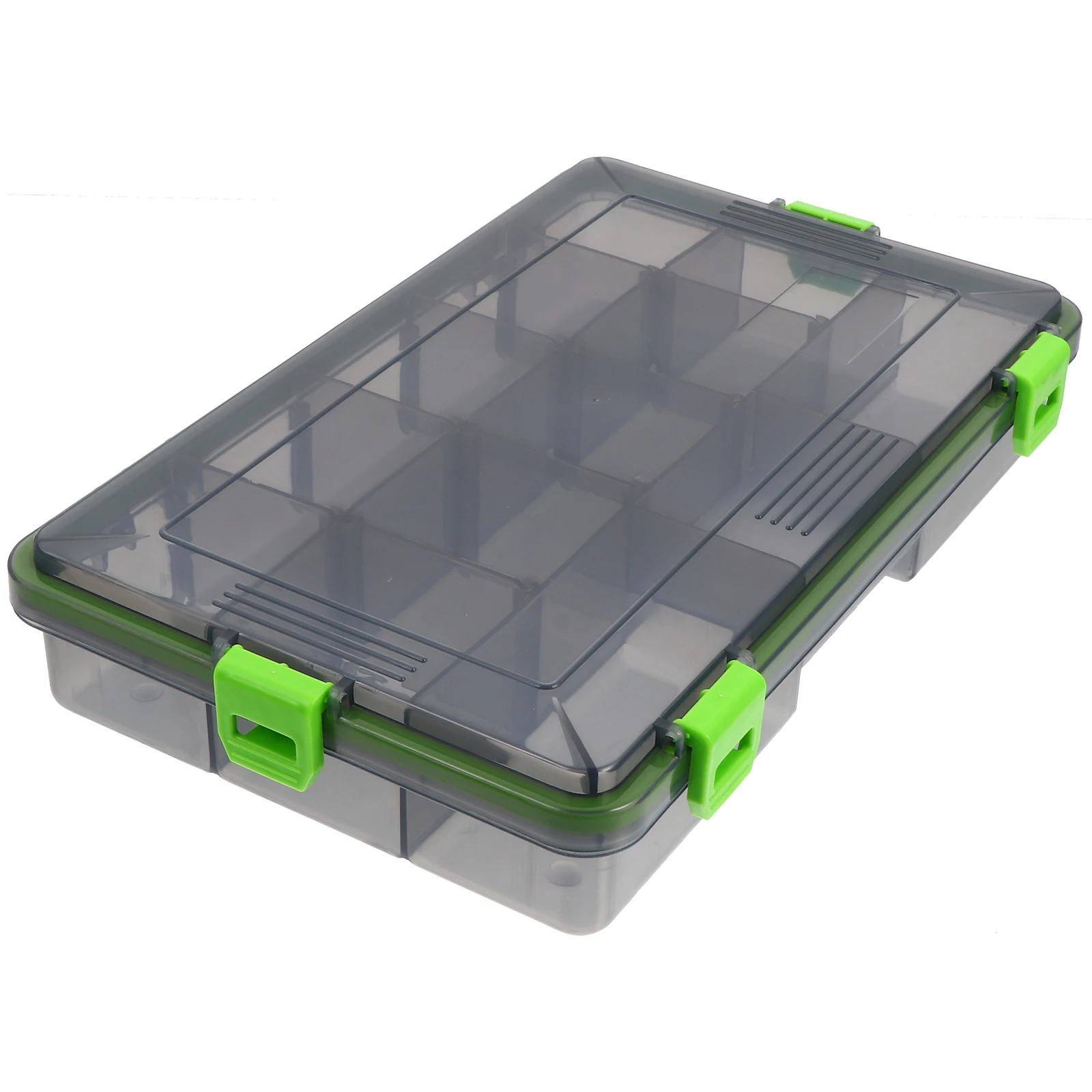 

Fishing Bait Storage Container Large Capacity Green Plastic Utility Case Lightweight Portable organizer for Lures