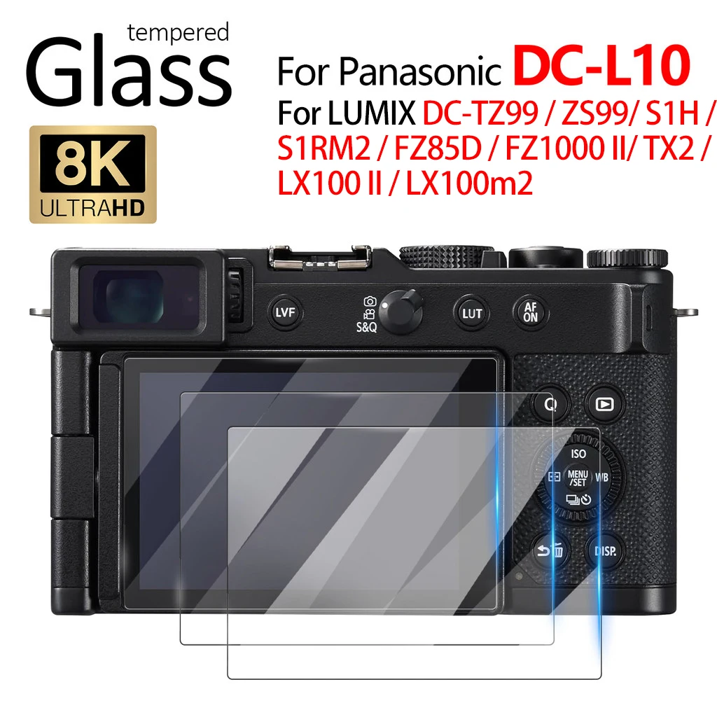9H Tempered Glass Screen Protector for Panasonic Lumix DC-L10 Camera HD Clear Bubble Free Protective Film Shield Cover