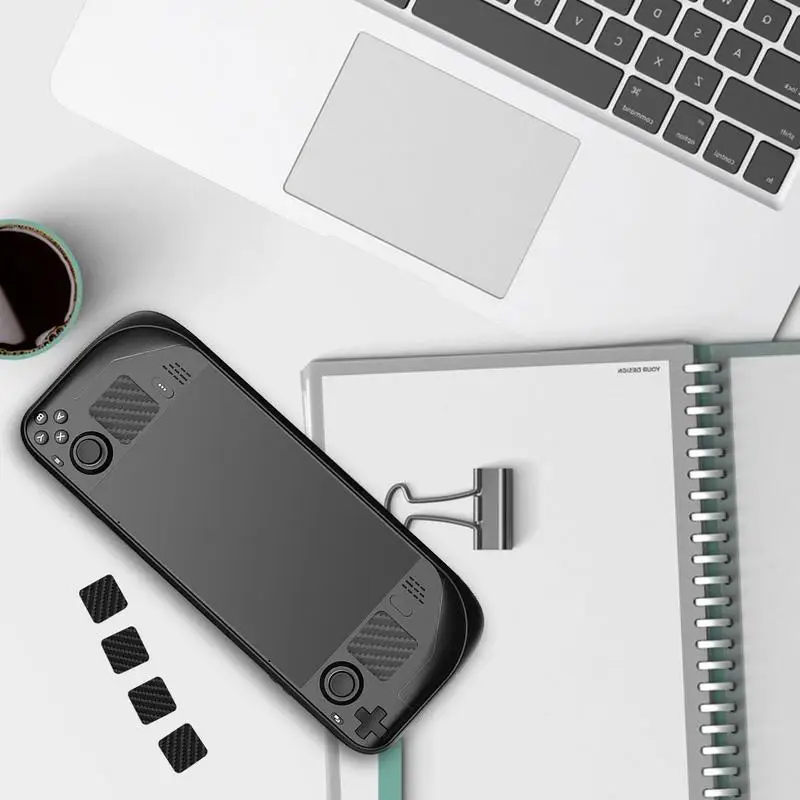 For Steam Deck Host Protection Set Dust Plug Touchpad Sticker Back Button Sticker Anti-scratch Protection Sticker Game Accessory