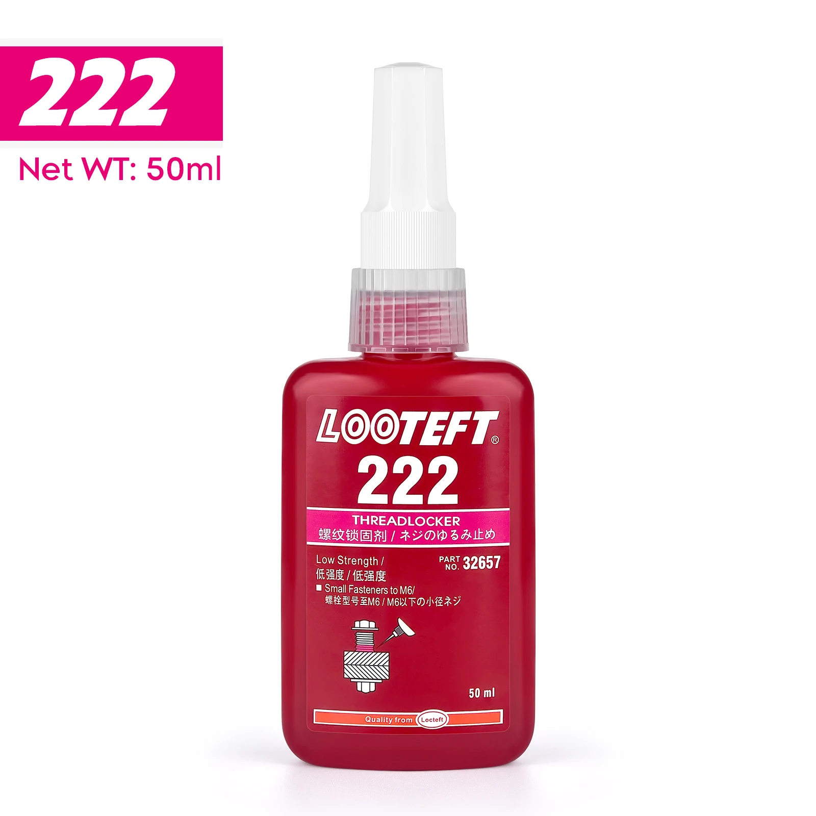 50 ml Schroefdraadborgmiddel Schroeflijm Snel genezen Draadborgmiddel Anaërobe lijm Corrosiebestendig Anti-losdraaien Lijm