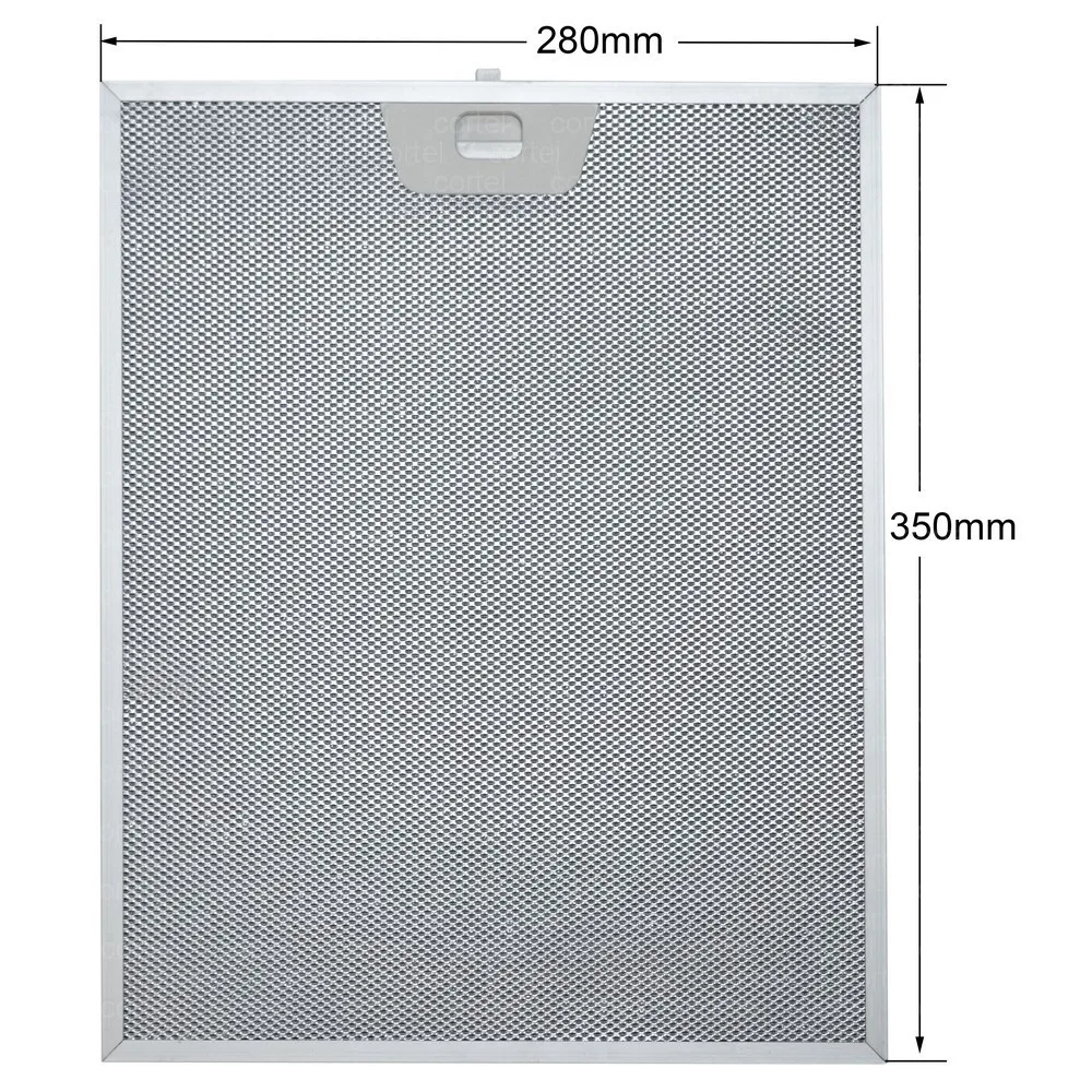 12005749 Cooker Hood Filter 280x350 mm Range Hood Grease Filter Kitchen Extractor 9197060838 Aluminium 28x35 Bosch Balay