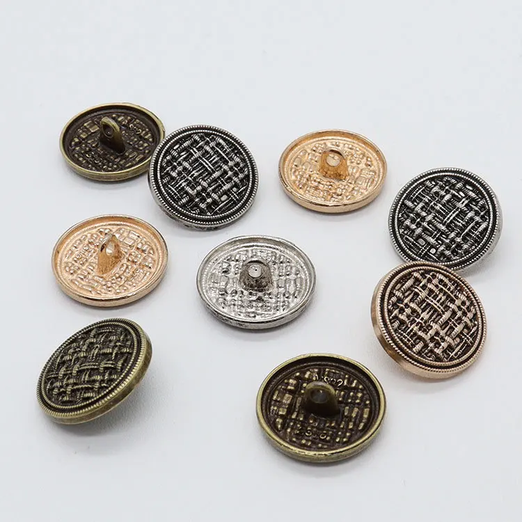15pcs 15-25mm Gold Luxury Metal Buttons for Clothing Coat Sewing Material Sewing Accessories DIY Crafts Supplies Buttons N250