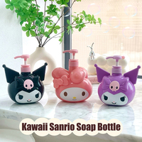 900/450ml Sanrio Kuromi Soap Bottle Kawaii My Melody Shampoo Shower Milk Sub-Bottle Lotion Press Storage Bottle