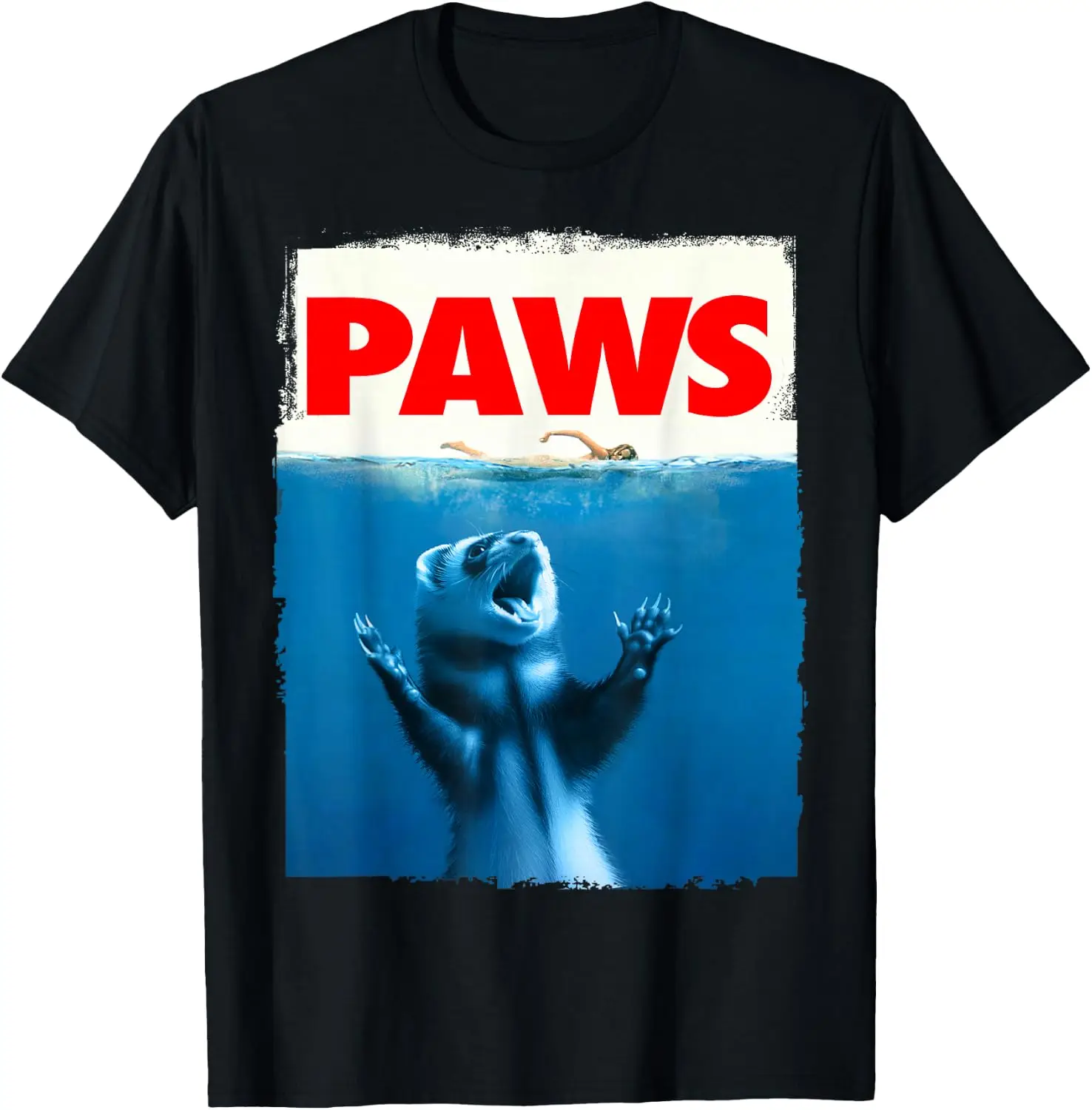 Paws Funny Ferret Lover Gifts For Men Women Kid Teen T-Shirt
