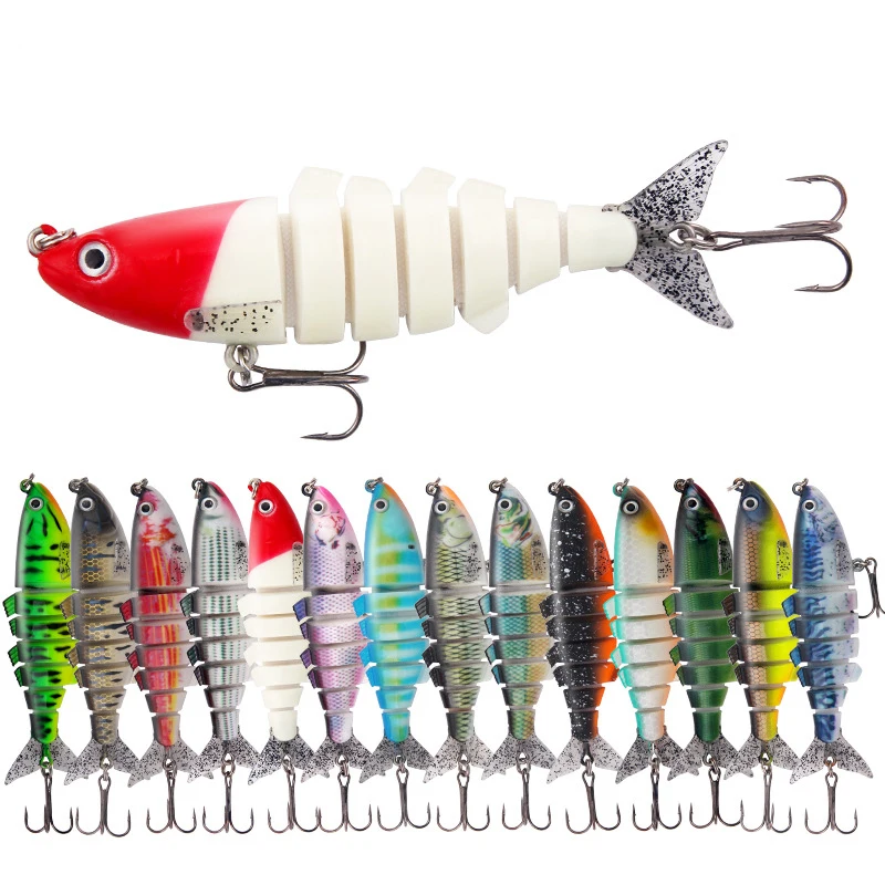 

1Pcs 11CM 25.5g Fishing Lure Multi Jointed Sections Hard Bait Artificial Crankbaits Wobbler Sinking Lifelike Swimbait For Bass