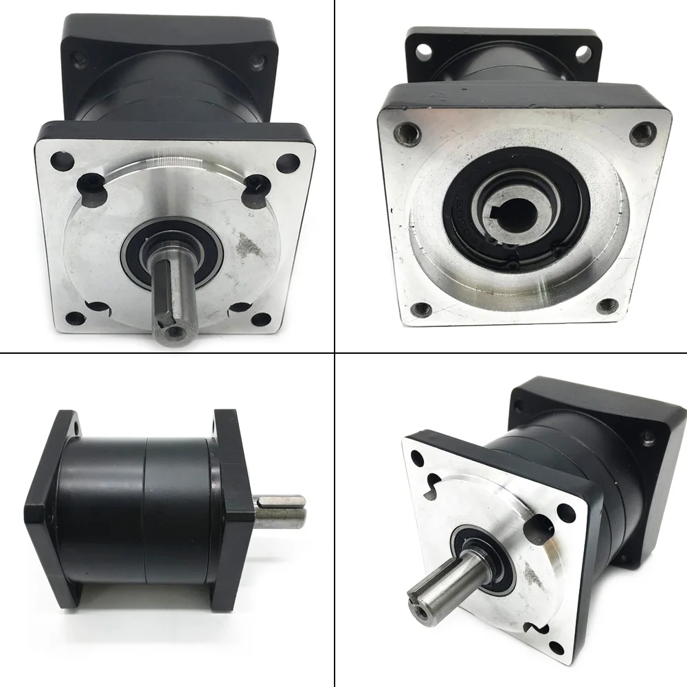 Imagem -03 - Redutor de Velocidade para Servo Motor Caixa de Velocidades Planetária Nema24 80 mm Flange Entrada e Saída 19 mm Relação 3:15:110.56:1216 Cnc