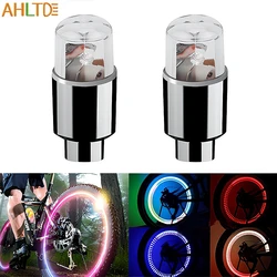 2Pc Car Bike Hub Lamp Wheel Tire Tyre Valve Flash Neon LED decoration lights Auto Dust-proof Caps Spoke Stems Caps Accessories