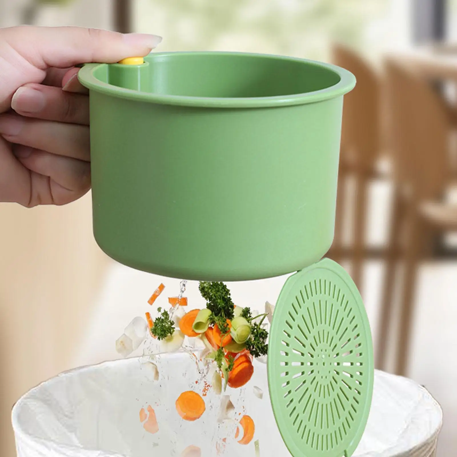 Hanging Kitchen Sink Strainer Basket Easy to Clean Storage Holder Lightweight Self Cleaning for Dorm RV Fruit Garbage Restaurant