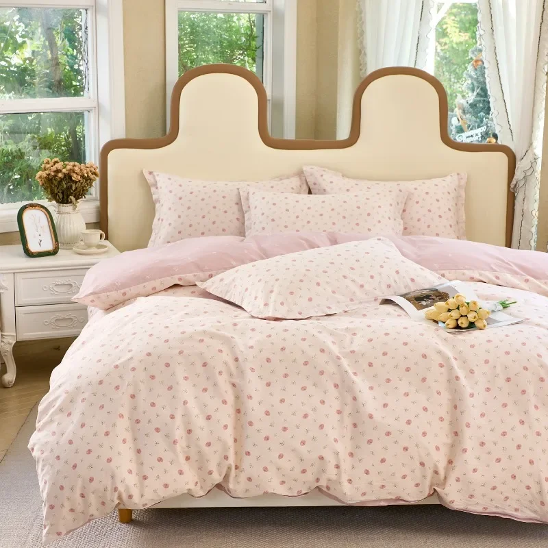 3pcs High-quality 100% Cotton Down Duvet Cover Set Including 1 Duvet Cover and 2 Pillowcases 160x210cm Multi Size Bedding Set