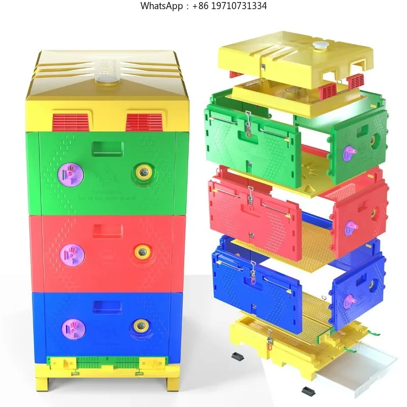 Insulated Plastic Beehive Multi-Functional Italian Bee Box Polystyrene Constant Temperature Hives for Beekeeping