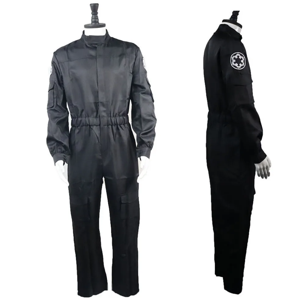 Movie Guerre Stellari Imperial Pilots Cosplay Costume Black 501 Uniform Fighter Pilot Role Play Suit Halloween Carnival Party