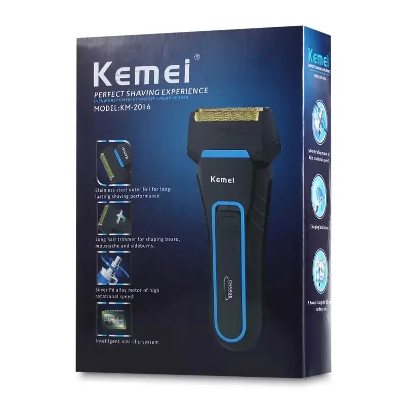 kemei KM-2016 Hot Selling Reciprocating Floating Veneer Professional Men's Electric Shaver