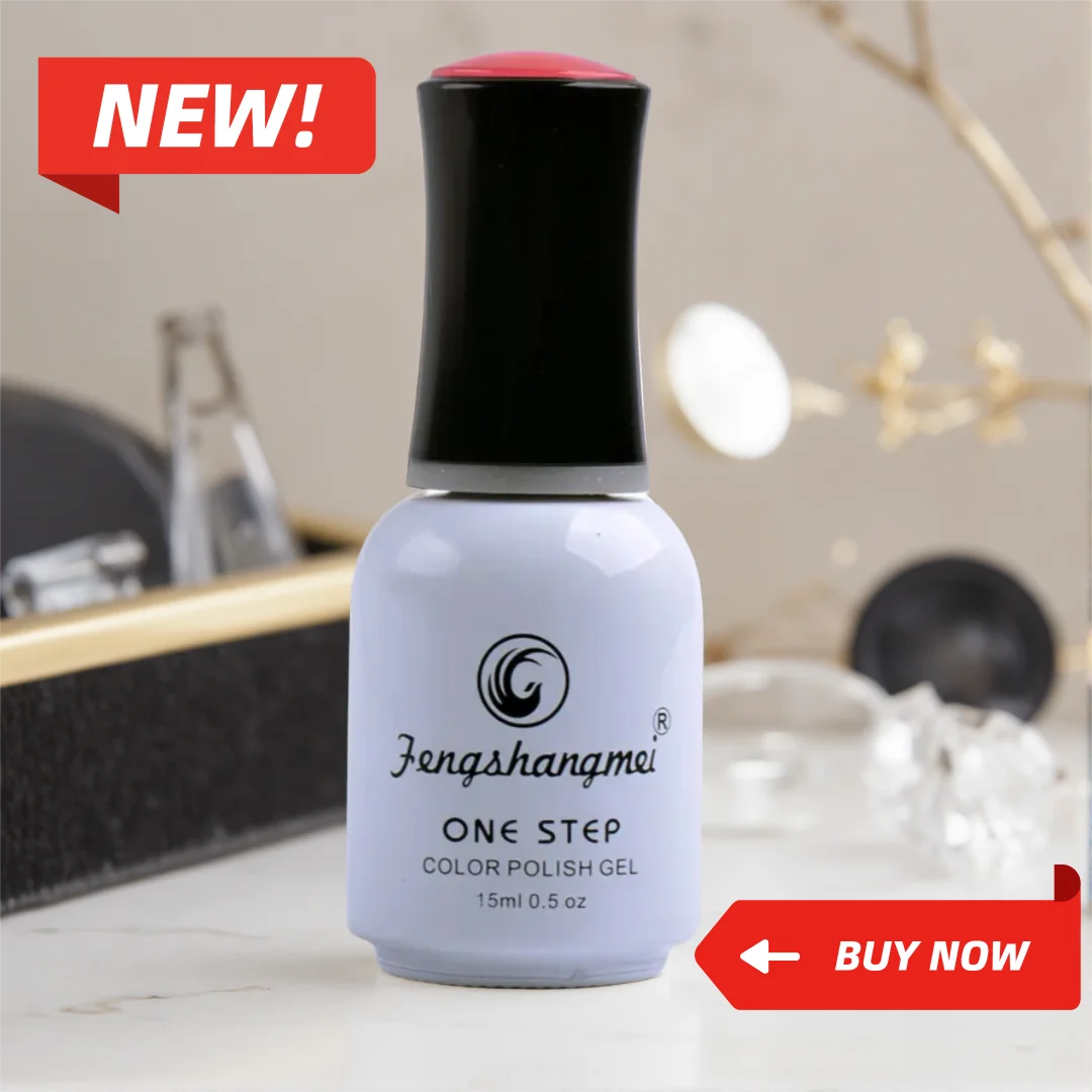

3 in1 One Step Gel Nail Polish No Wipe Base Top Coat Color All in One Soak Off UV/LED Gel Polish for Nail Art Salon&DIY Manicure