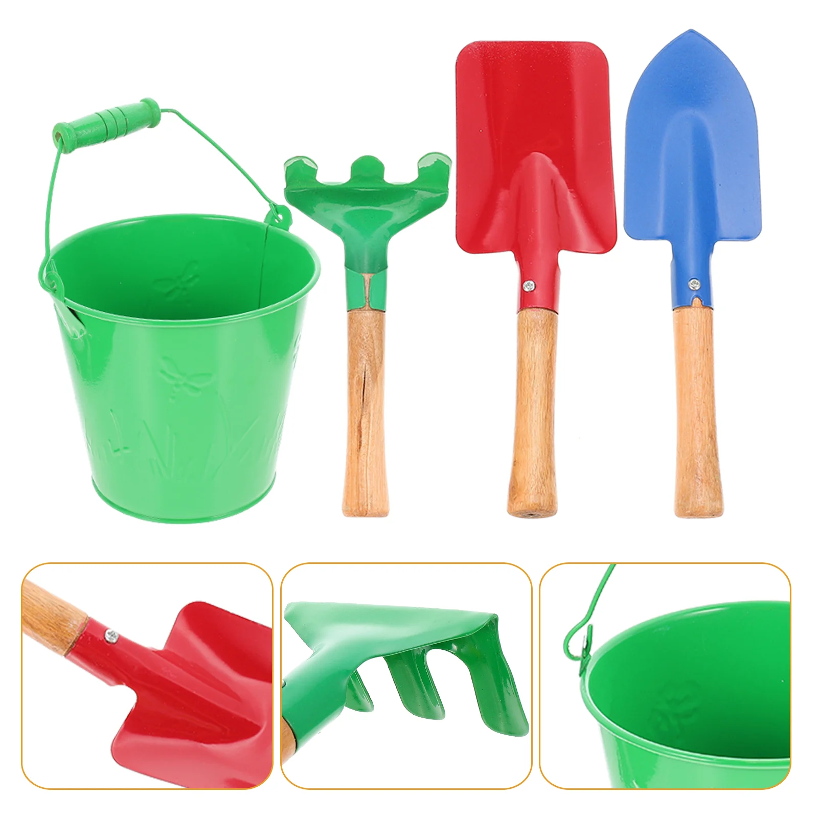 Small Garden Rake for Kids Gardening Children Planting Toys Tool Toddler Beach outside