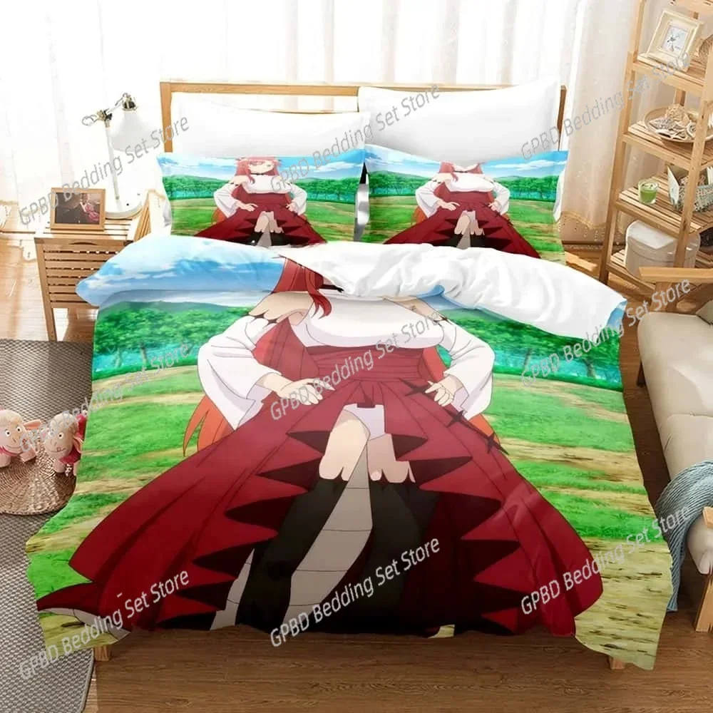 New 3D Anime Bed Sheet Set Beast Tamer Bedding Set Single Twin Full Queen King Size Bed Set Adult Kid Bedroom Duvet cover Sets