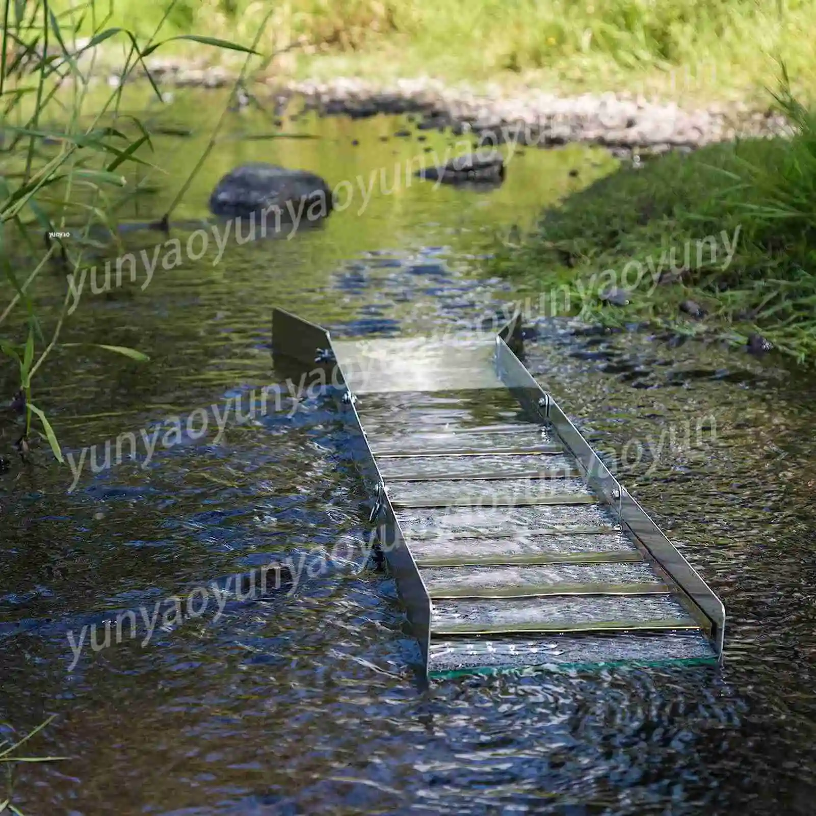 

Portable Foldable Sluice Box High Efficiency Gold Panning Tool for River Stream Outdoor Prospecting