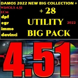 2023 BIG ECU MEGAPACK SOFTWARE ECM DAMOS PACK WINOLS 4.51 NEW UTILITIES + 2022 DAMOS PACK  IMMO KILLER1.10 DAVINCI  ECM