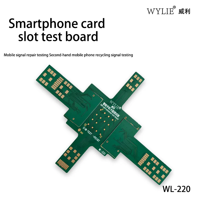 

WYLIE WL-220 Smartphone Card Slot Test Board Moble Signal Repair Testing Second-Hand Moble Phone Recycling Signal Testing