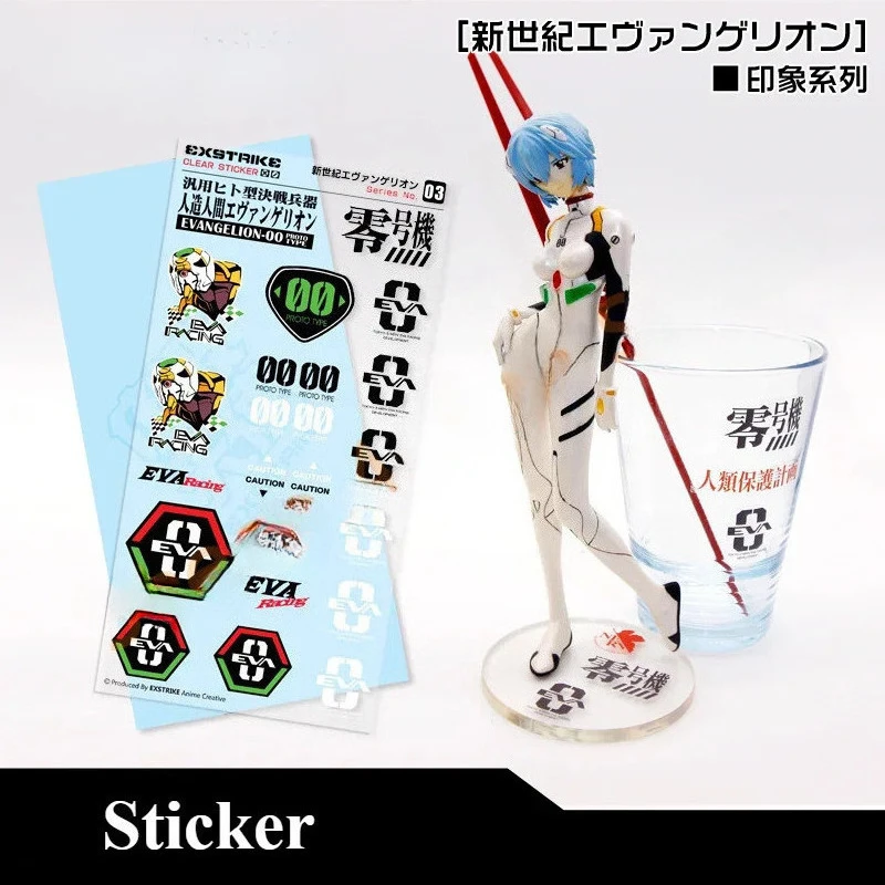 New EVA Asuka Ayanami Rei Anime Stickers Transparent Sticker Pack Cute Phone Case Kawai Laptop Skin Art Supplies Gifts - view 3