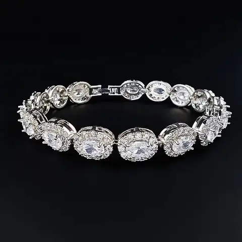 Luksusowa niebieska czerwona zielona czarna bransoletka bransoletka dla kobiet prezent na rocznicę biżuteria hurtowo S6923